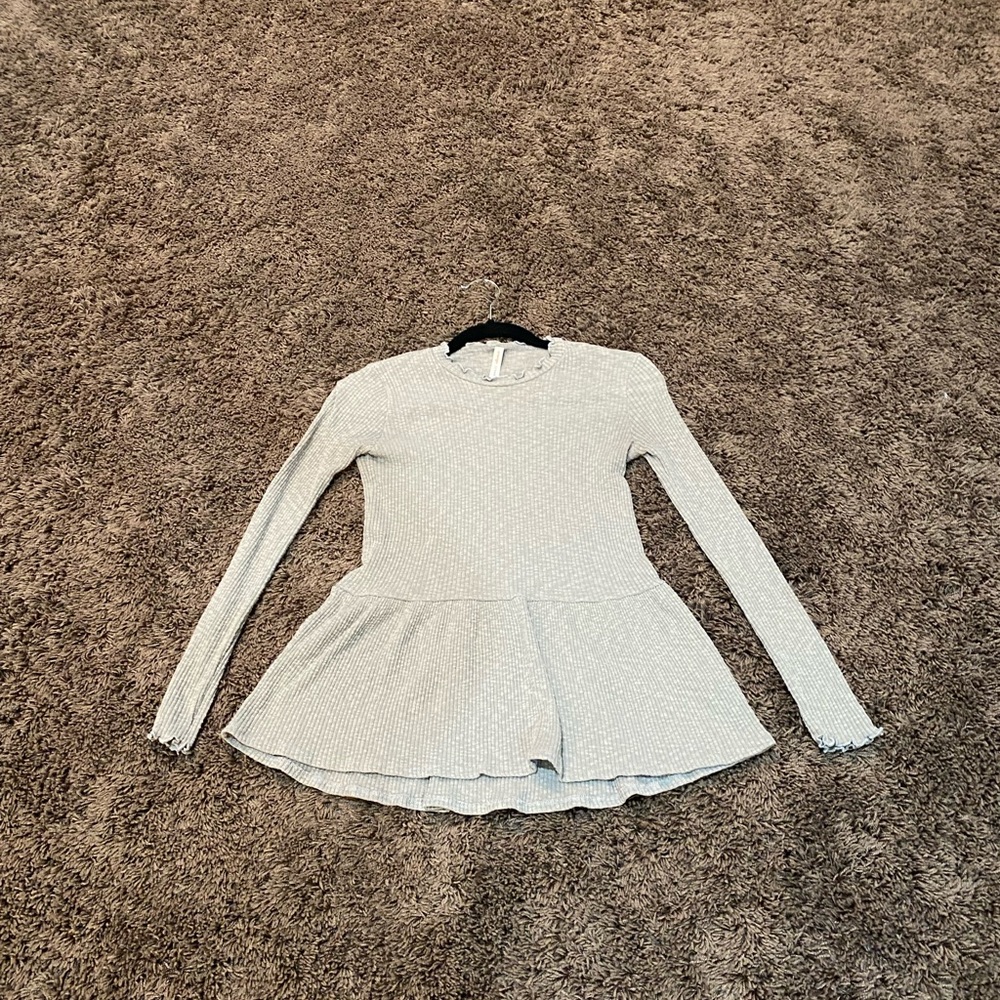 orange creek dusty green babydoll long sleeve